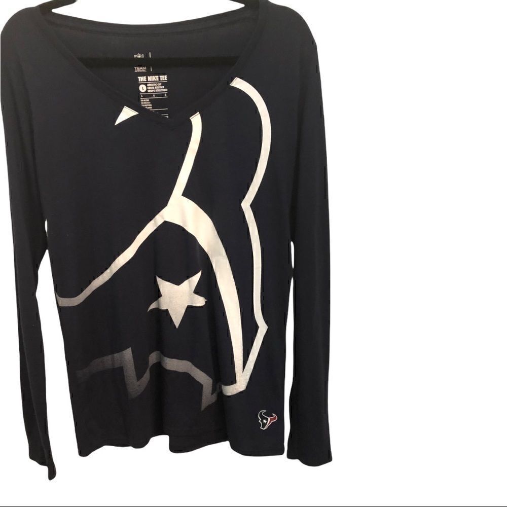 Women’s long sleeve NFL Nike Texas vee neck